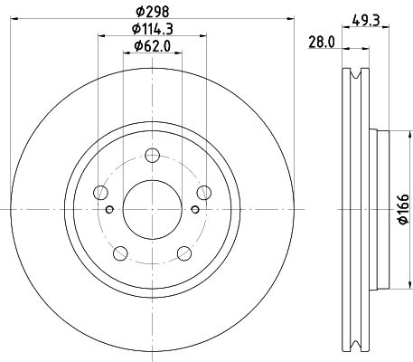 Тормозной диск NISSHINBO 1440302380 QV1X NZ ND1147K изображение 0