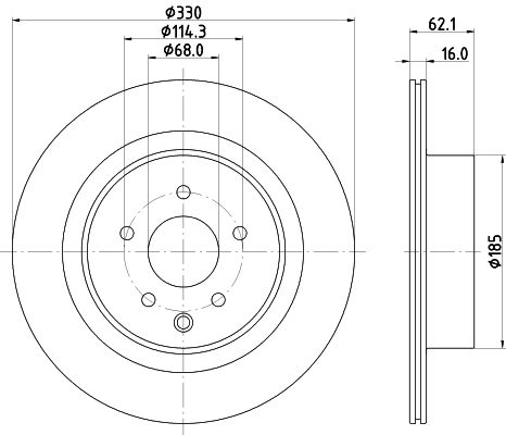 Тормозной диск NISSHINBO VQFAL QI ND2068K 1440302397 изображение 0