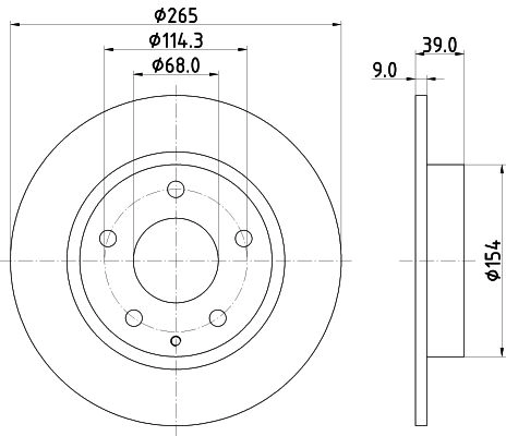 Тормозной диск NISSHINBO ND5034K 1440302418 IQOG ZXG изображение 0