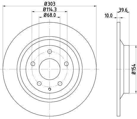 Тормозной диск NISSHINBO 80G2 QB ND5041K 1440302420