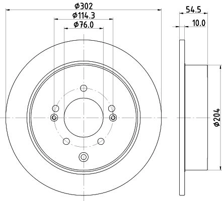 Тормозной диск NISSHINBO 950 SJKF ND6111K 1440302434