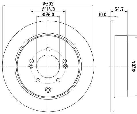 Тормозной диск NISSHINBO 1440302436 ND6113K GR5TNQ U изображение 0