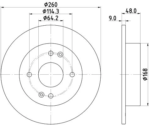 Тормозной диск NISSHINBO 7FBB SKO 1440302473 ND8052