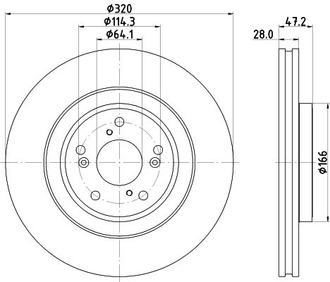 Тормозной диск NISSHINBO 8PI K75 1440302475 ND8054K изображение 0