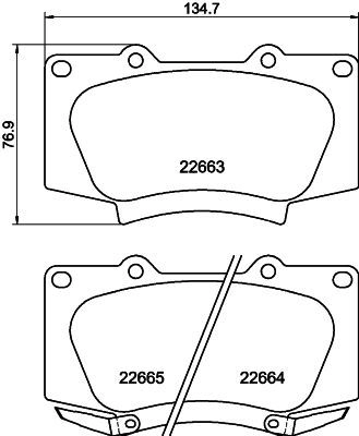 Тормозные колодки дисковые, комплект NISSHINBO NP1189SC 4A 11V4K 1439898027