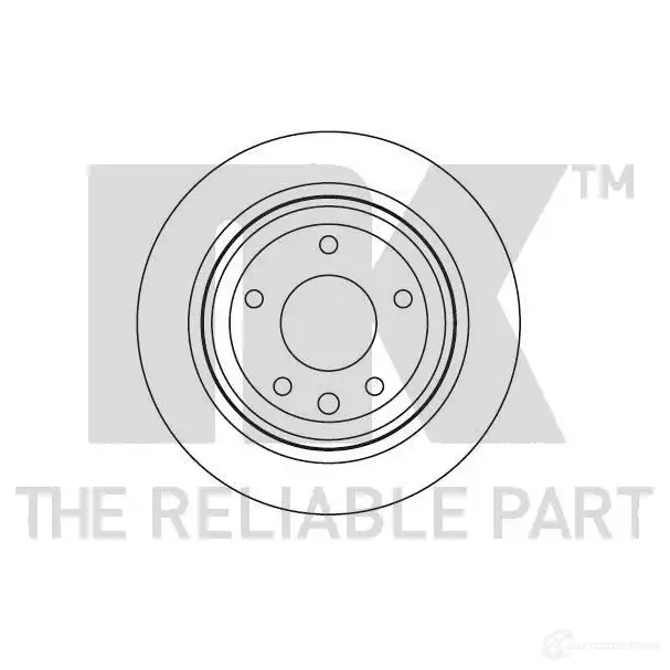 Тормозной диск NK 5703858614638 N27NC Q7 201218 1233111 изображение 0
