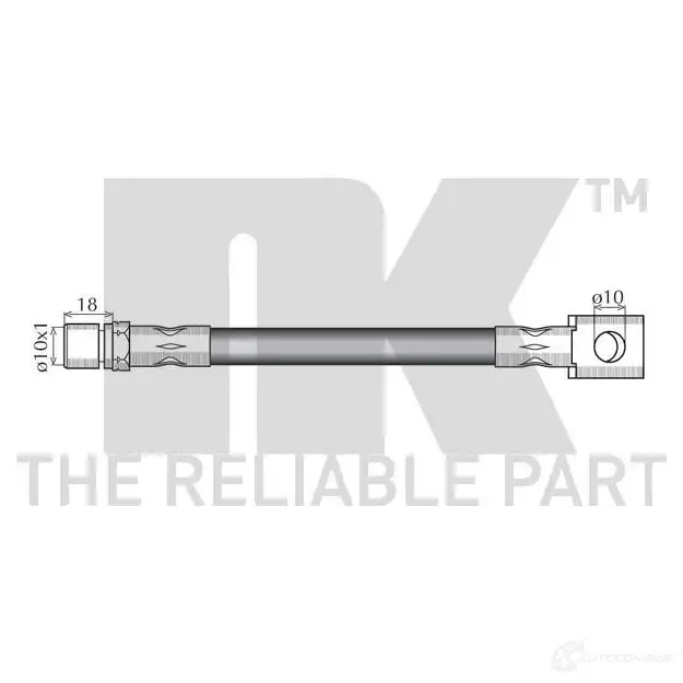 Тормозной шланг NK 5703858663957 1257095 853633 TC6Y F5 изображение 1