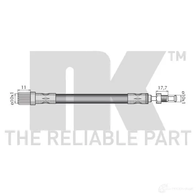 Тормозной шланг NK 5703858664237 853722 1257161 K 5V5TC изображение 1