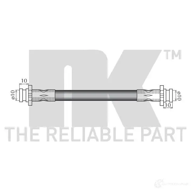 Тормозной шланг NK 8522130 5703858922962 1256296 63YZX 88 изображение 1