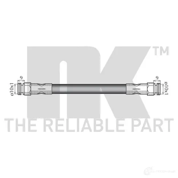 Тормозной шланг NK 854307 1257383 5703858665104 SIWU80 O изображение 1