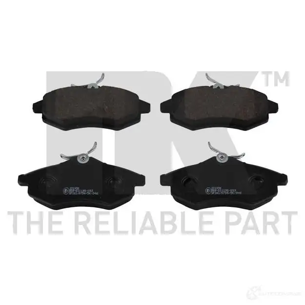 Тормозные колодки дисковые, комплект NK 221950 HZZGQE 1238046 WVA 23407/19