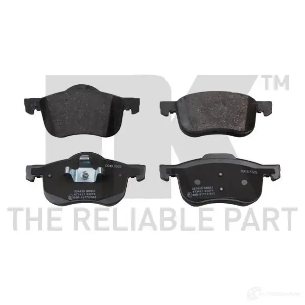 Тормозные колодки дисковые, комплект NK OGS9M 224820 WVA 23072/18,5 1239093