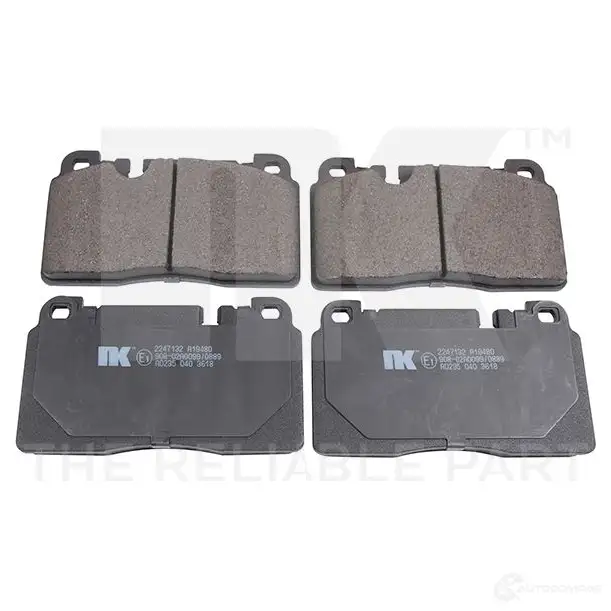 Тормозные колодки дисковые, комплект NK 5703858945459 A1Q4S 7 1425072660 2247132 изображение 0
