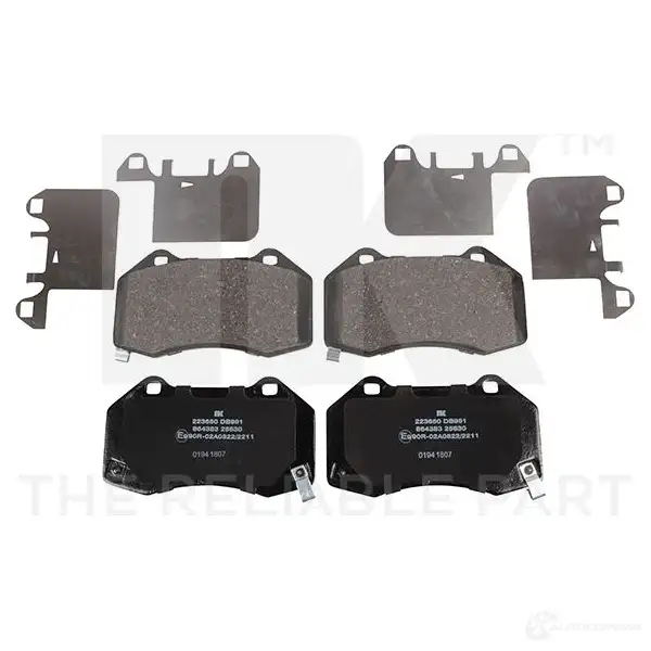 Тормозные колодки дисковые, комплект NK 1238670 5703858910105 QNYKC H5 223650 изображение 0