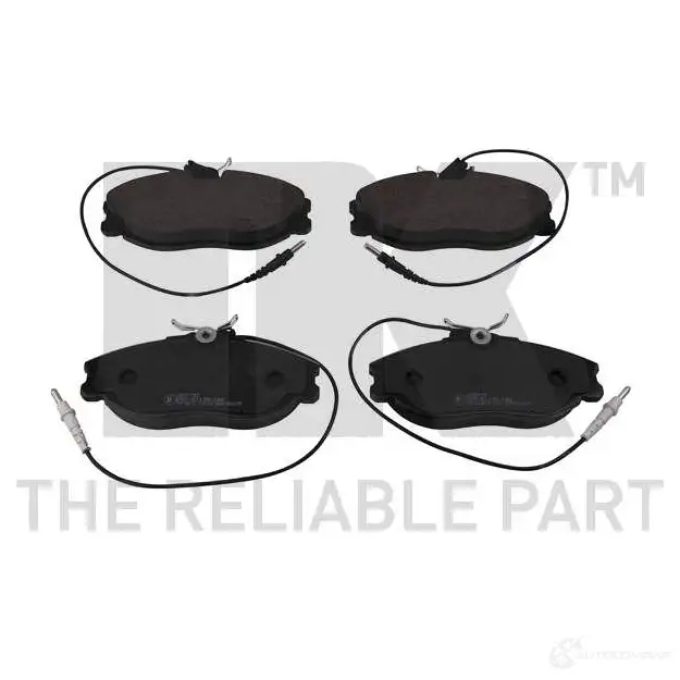 Тормозные колодки дисковые, комплект NK S1X3S6 223737 WVA 21674/19,0 1238704