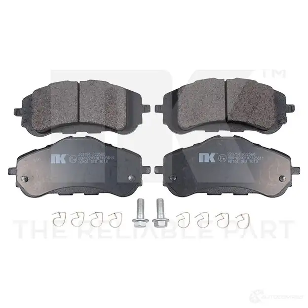 Тормозные колодки дисковые, комплект NK 223754 5703858916916 1238721 D PW8IE