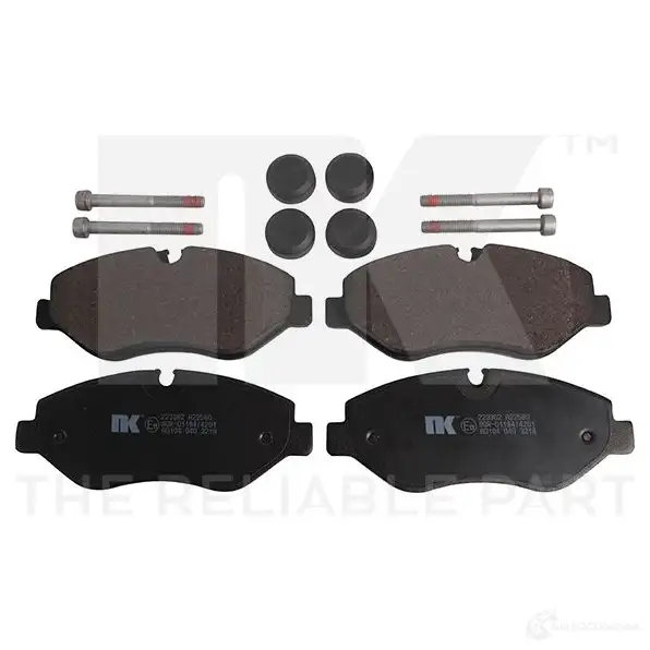 Тормозные колодки дисковые, комплект NK 1238526 223362 MR 200CX 5703858809294