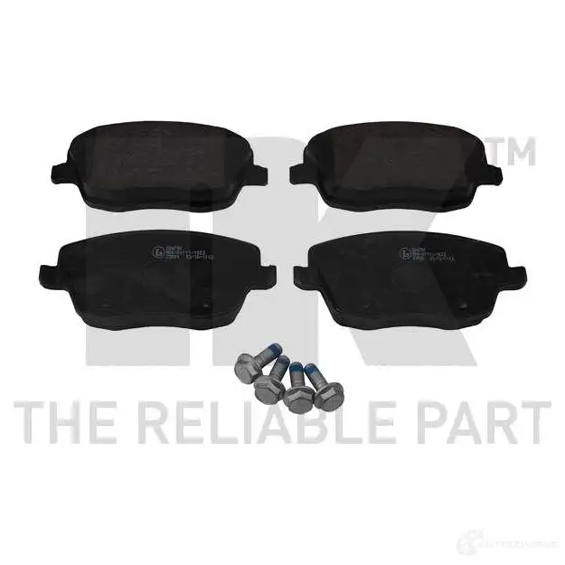 Тормозные колодки дисковые, комплект NK WVA 23581/18,8 1239066 224791 PN0U5G