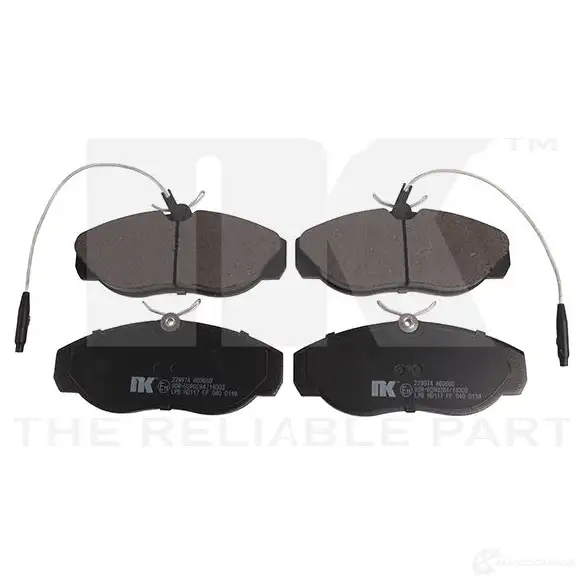 Тормозные колодки дисковые, комплект NK 229974 YHKZ84 WVA 21797/19.5 1239303 изображение 0