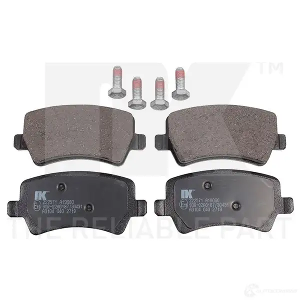 Тормозные колодки дисковые, комплект NK 222571 WVA 23945/17,3 3UKYSE 1238312