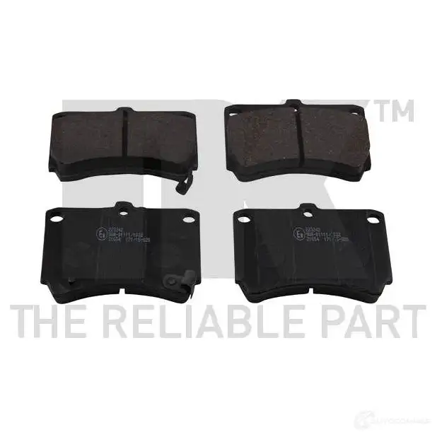 Тормозные колодки дисковые, комплект NK 223242 RGTFKP7 1238445 WVA 21655