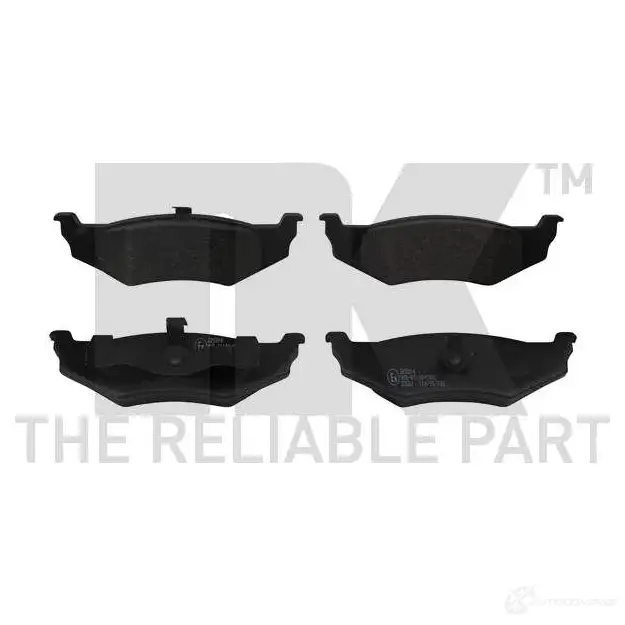 Тормозные колодки дисковые, комплект NK 229314 WVA 23561/17 MZ33V 1239208