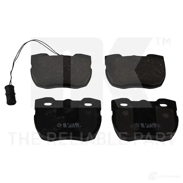 Тормозные колодки дисковые, комплект NK WVA 21459/18,5 88TG90G 1238802 224014