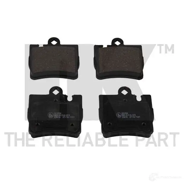 Тормозные колодки дисковые, комплект NK 1238518 223354 OEC3SN WVA 23078/16