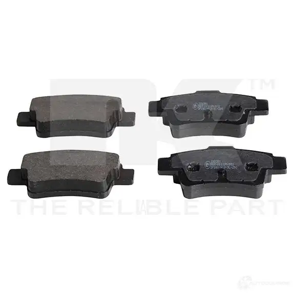 Тормозные колодки дисковые, комплект NK 5703858823184 5 KI9PH 222381 1238225