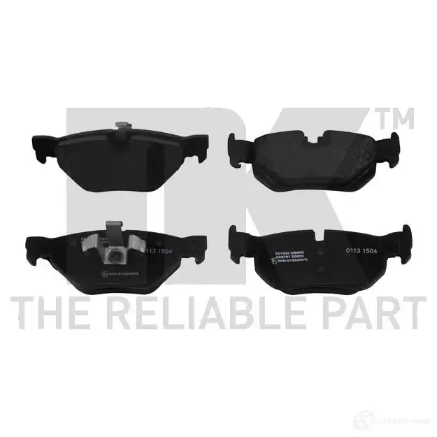 Тормозные колодки дисковые, комплект NK 221532 QCC13M 1237953 WVA 23926/17