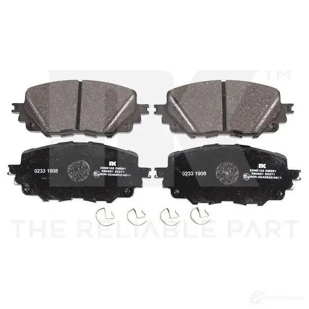 Тормозные колодки дисковые, комплект NK F41O U9 1438032249 2299102 изображение 0