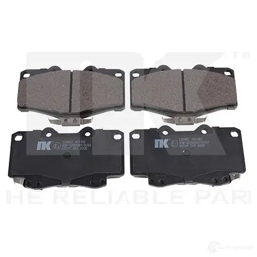 Тормозные колодки дисковые, комплект NK 1239291 229962 WVA 21679/15 FFG8KUH изображение 0