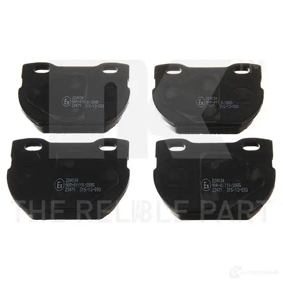 Тормозные колодки дисковые, комплект NK 1238822 224034 VA FPXG 5703858894603 изображение 1