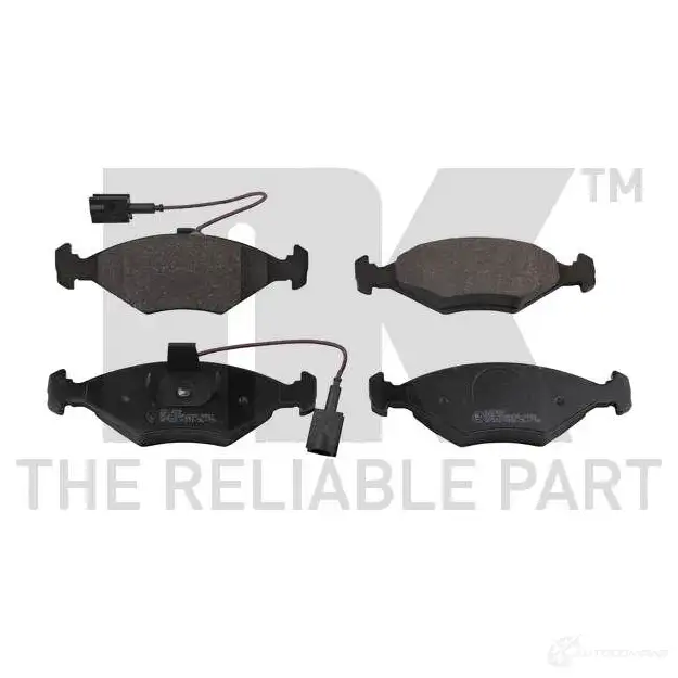 Тормозные колодки дисковые, комплект NK 222359 2T0UB 1238203 WVA 23220