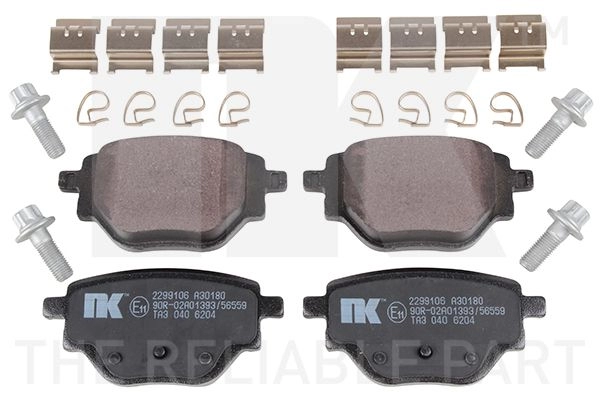 Тормозные колодки дисковые, комплект NK D V2SF1 2299106 1439898125