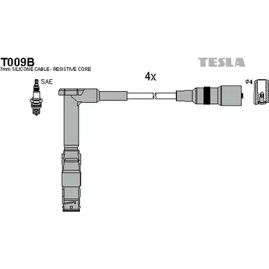 Высоковольтные провода зажигания TESLA 2695298 RN3OC T009B DKN 82D3 изображение 0