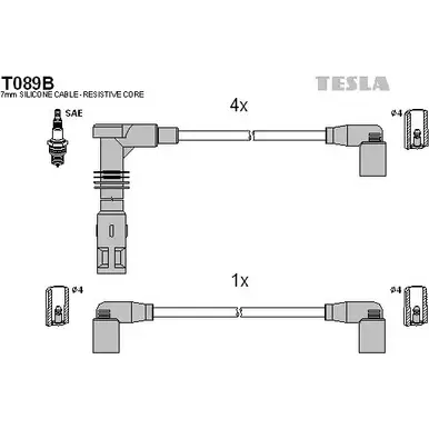 Высоковольтные провода зажигания TESLA T089B H6 ECZ 2695373 P2F4OM изображение 0