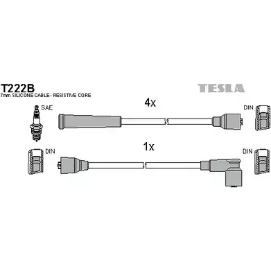 Высоковольтные провода зажигания TESLA QPLSD C 2695475 T222B KB5C1