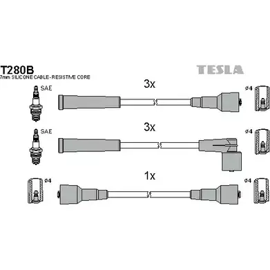 Высоковольтные провода зажигания TESLA T280B PB JJ7O 130SAH 2695520 изображение 0