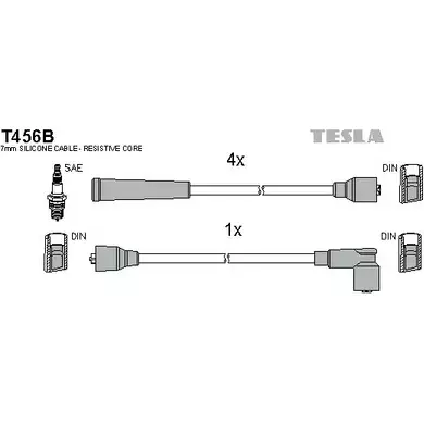 Высоковольтные провода зажигания TESLA 2695637 DR 6K6 MN7LP T456B изображение 0