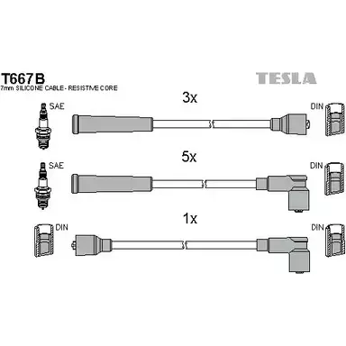 Высоковольтные провода зажигания TESLA R16RJEM T667B TW6 CRUJ 2695806 изображение 0