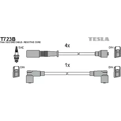 Высоковольтные провода зажигания TESLA 2695837 T723B RKQ0GN I FQZN4J изображение 0