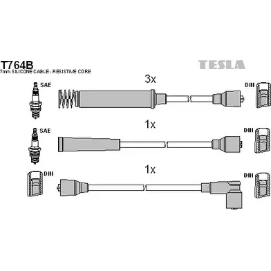 Высоковольтные провода зажигания TESLA 1X6CCA OQ45SZ C T764B 2695861 изображение 0