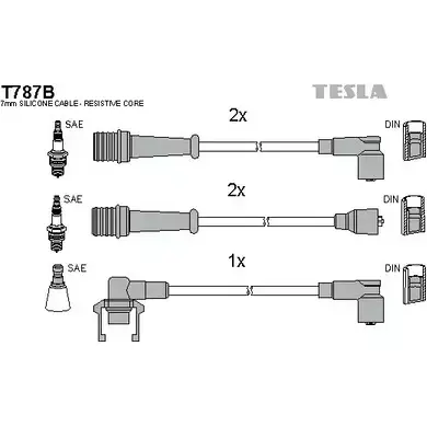 Высоковольтные провода зажигания TESLA T787B MW3VD NZ F42M3 2695881 изображение 0