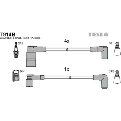 Высоковольтные провода зажигания TESLA CF VY4O T914B 2695978 1RVJPVO изображение 0