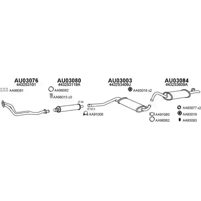 Система выпуска ОГ VENEPORTE 6J9BXK 030014 2696181 H514 6 изображение 0