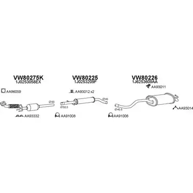 Система выпуска ОГ VENEPORTE 030022 2696189 W 8C9L3 S3Q29 изображение 0