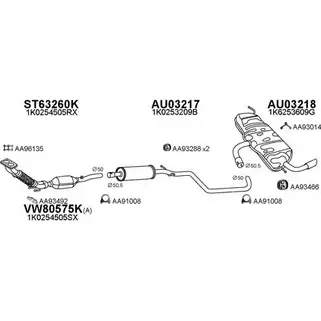 Система выпуска ОГ VENEPORTE V5 PXG 030035 WEPHFD 2696198 изображение 0