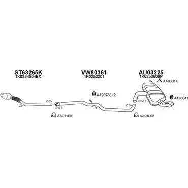 Система выпуска ОГ VENEPORTE 2696202 6KTMKLN V2Z 713 030039 изображение 0
