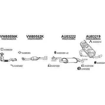 Система выпуска ОГ VENEPORTE SK66K K 2696332 030202 0V7P66 изображение 0